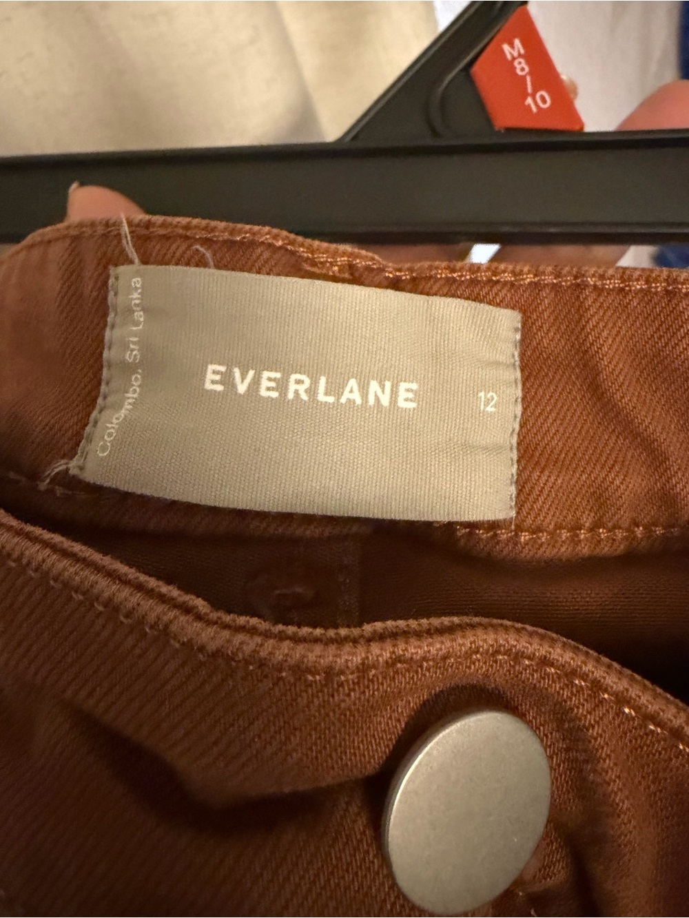 Everlane Women's Rust Brown Straight Leg Chinos - Picture 3 of 5